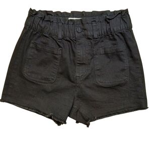 Banjara High Waist Black Denim Shorts Size 5/26